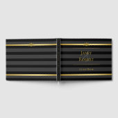 Livre D'or Mariage officiel Black Gold Tuxedo Stripe (Complet)