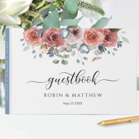 Mariage ou autre, bleu Dusty Blissful Floral