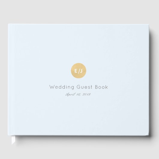 Livre d'or Mariage Pale Blue (Recto)