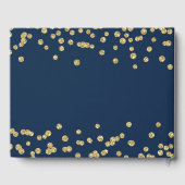 Livre d'or mariage Parties scintillant Gold Faux C (Verso)