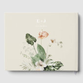 Livre D'or Mariage pastel hibiscus boho tropical (Verso)