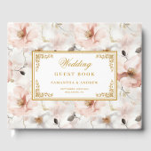 Livre d'or mariage pastel rose pastel moderne (Recto)