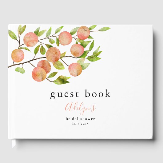 Livre D'or Mariage Peach Fruit (Recto)
