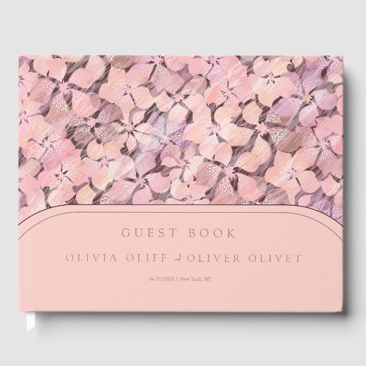 Livre D'or Mariage Peach Romance (Recto)