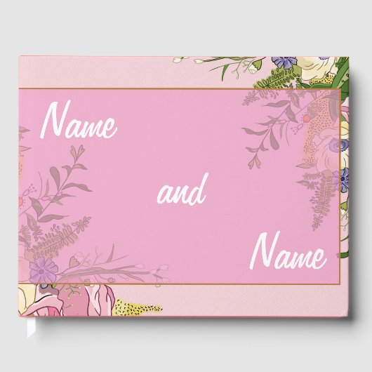 Livre D'or mariage personnalisable (Recto)