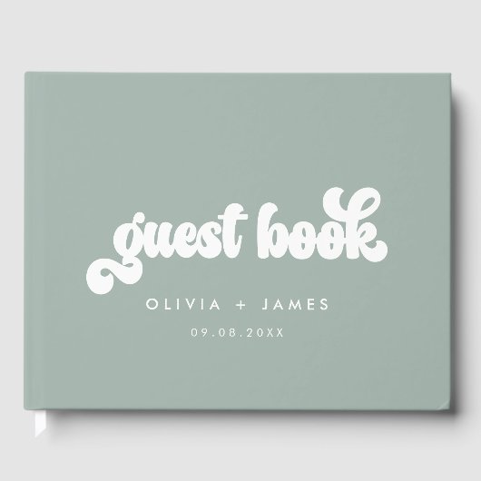 Livre D'or Mariage personnalisable Earthy Boho (Recto)