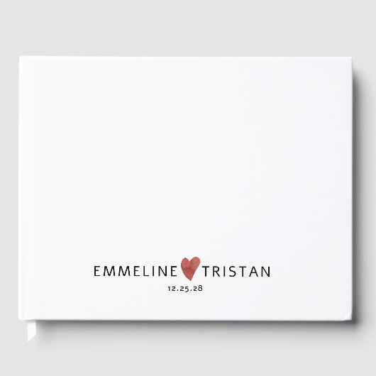 Livre D'or Mariage personnalisé (Recto)