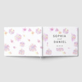 Livre D'or Mariage personnalisé des fleurs de printemps (Complet)