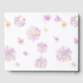 Livre D'or Mariage personnalisé des fleurs de printemps (Verso)