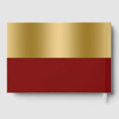 Livre D'or Mariage personnalisé Gold et Red (Verso)