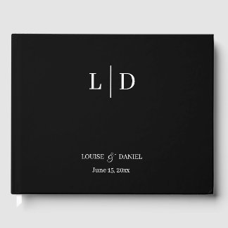 Livre D'or Mariage personnalisé minimal et simple