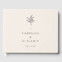Mariage personnalisé minimaliste Ecru Palm Tree Li