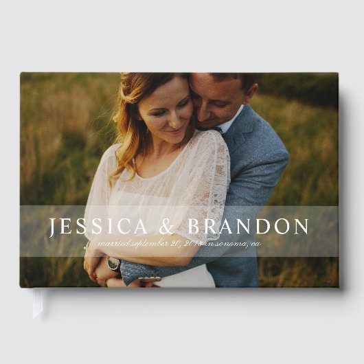 Livre D'or Mariage photo à fond ou occasion spéciale (Recto)