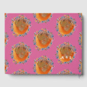 Livre D'or Mariage photo Boho Hot rose Fleur sauvage (Verso)