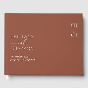 Livre D'or Mariage photo Burange Modern Monogram