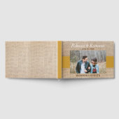 Livre D'or Mariage photo Burlap & Gold (Complet)