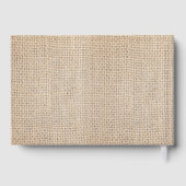 Livre D'or Mariage photo Burlap & Gold (Verso)