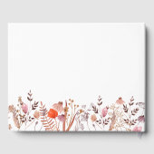 Livre D'or Mariage photo de champêtres sauvages Bohème chic r (Verso)