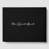 Livre D'or Mariage photo du script de calligraphie noir (Verso)