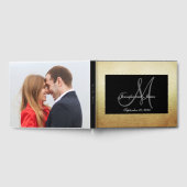 Livre D'or Mariage photo Faux Gold Black Elegant (Complet)