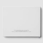 Livre D'or Mariage photo Fiançailles de l'atmosphère (Verso)