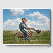 Livre D'or Mariage photo Forever Overlay White Script (Verso)