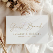 Livre D'or Mariage photo Modern Gold Script