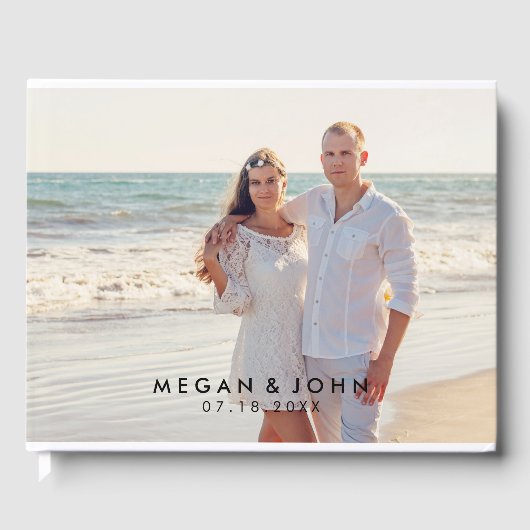 Livre D'or Mariage photo moderne (Recto)