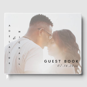 Livre D'or Mariage photo moderne élégant simple minimaliste