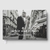 Livre D'or Mariage photo moderne minimal (Recto)