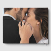 Livre D'or Mariage photo noir croisé (Verso)