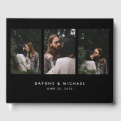 Livre D'or Mariage photo numérique noir (Recto)