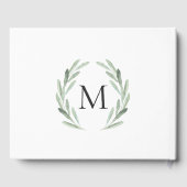 Livre D'or Mariage photo Rustic Olive Branch (Verso)