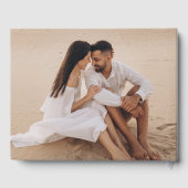 Livre D'or Mariage Photo Script Moderne Noir (Verso)