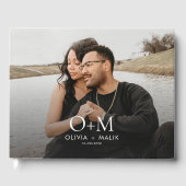 Livre D'or Mariage photo simple et moderne en couple (Recto)