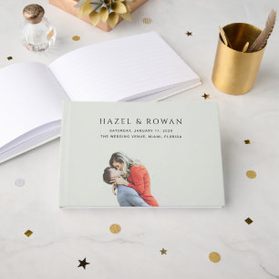 Livre D'or Mariage Photo Simple Moderne