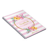 Livre d'or Mariage Pink Stripes (Côté Droit)
