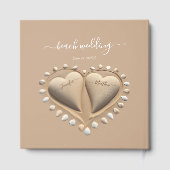 Livre D'or Mariage plage Coeurs de sable (Verso)