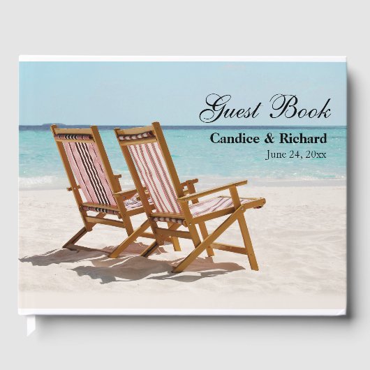 Livre D'or Mariage plage ou Beach House (Recto)