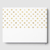 Livre D'or Mariage Pois moderne blanc et or (Verso)