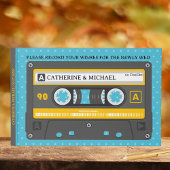 Livre D'or Mariage Pop Art Amusant Bande Musicale Cassette Au