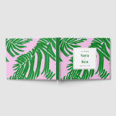 Livre D'or Mariage Preppy Rose + Green Palm Tree (Complet)