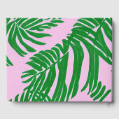 Livre D'or Mariage Preppy Rose + Green Palm Tree (Verso)