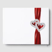 Livre d'or Mariage Red Diamond Hearts (Verso)