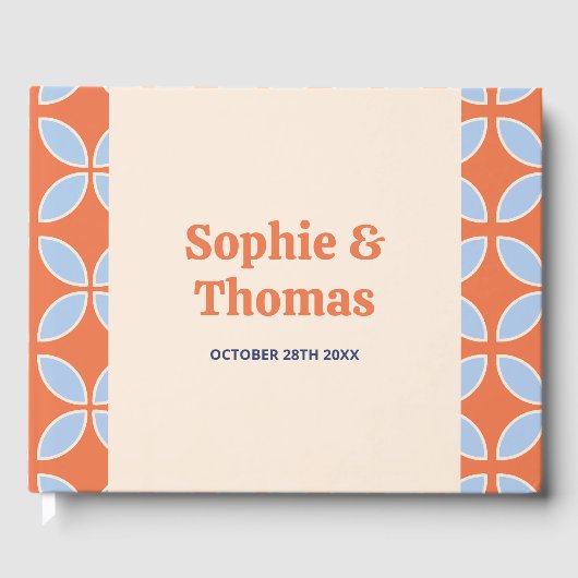 Livre D'or Mariage rétro du milieu du siècle (Recto)