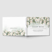 Livre D'or Mariage romantique boho blanc roses et verdure (Complet)