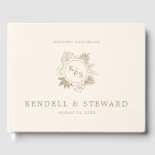 Livre D'or Mariage romantique de verdure tropicale (Recto)