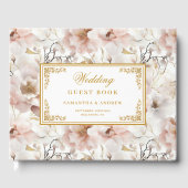 Livre d'or mariage romantique floral roux (Recto)