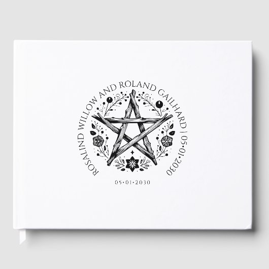 Livre D'or Mariage romantique Pagan Wicca (Recto)