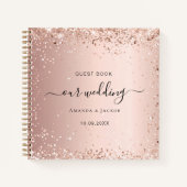 Livre d'or mariage rose (Devant)